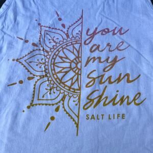 SALT LIFE  tank top, white, cotton. Women's size XL
